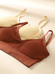4pcs Wireless Bras Comfy & Breathable Intimates Bra Women's Lingerie