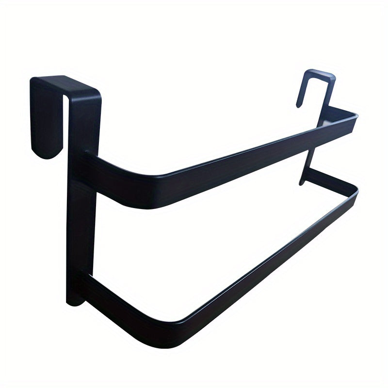 2pcs Cabinet Door Hanger Towel Rack Clothes Storage Bracket
