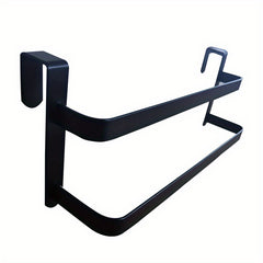 2pcs Cabinet Door Hanger Towel Rack Clothes Storage Bracket