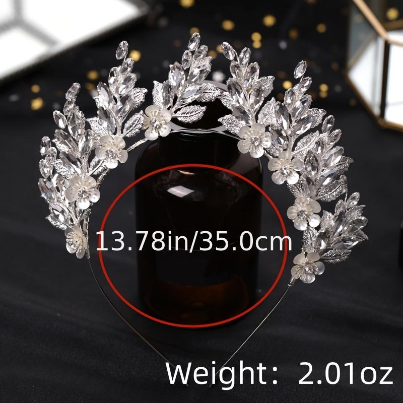 Rhinestone Crystal Flower Bridal Crown Wedding Hair Accessories Tiara