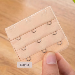 6pcs Solid Bra Extenders Elastic Bra Band Women's Lingerie Accessories