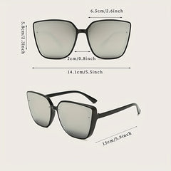 Cat Eye Mirror Lens Sunglasses UV400
