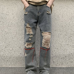 Men's Street Style Loose Jeans for Spring Summer