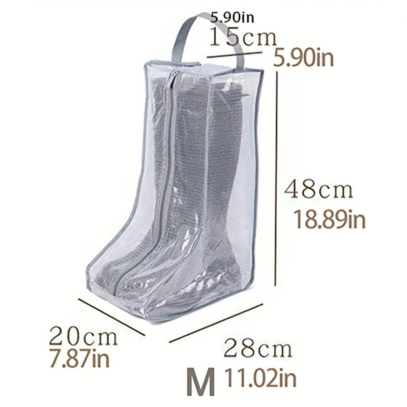 Boots Storage Bag Zipper Protective Cover Dust-proof Shoe Storage Container