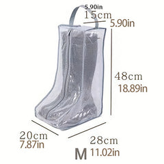 Boots Storage Bag Zipper Protective Cover Dust-proof Shoe Storage Container