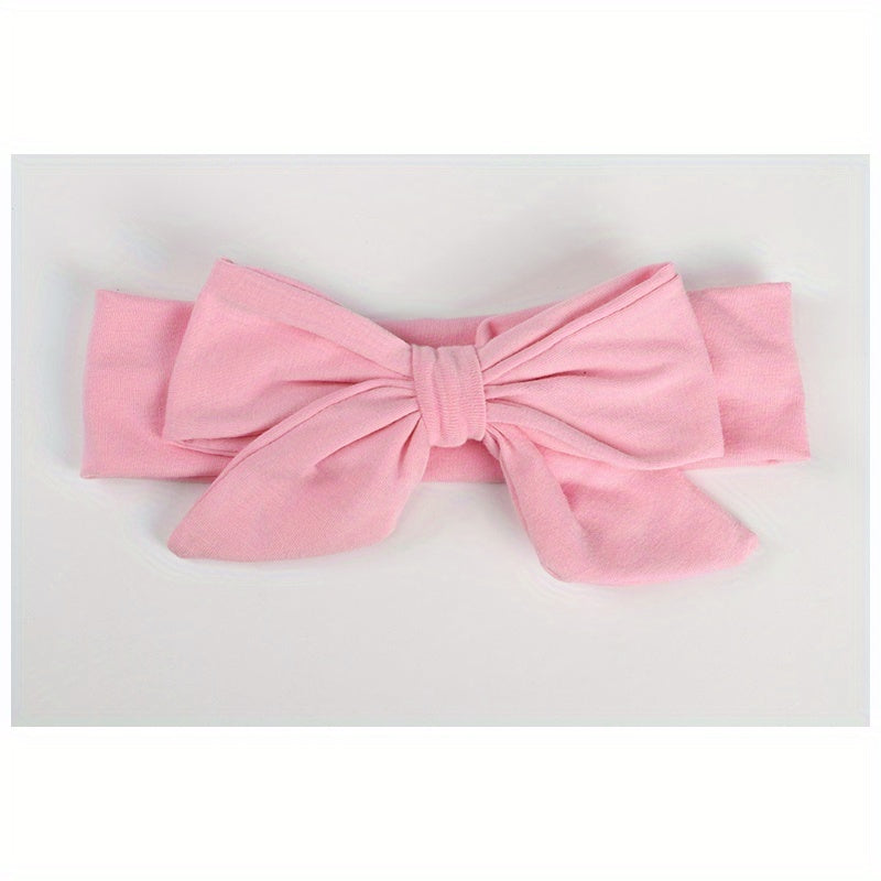 Baby Girl's Bowknot Turban Toddler Hairbands Soft Hair Accessory