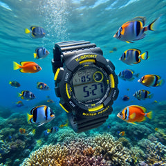 Boys' 8-14-18 Years Timer Alarm Luminous Sports Watch