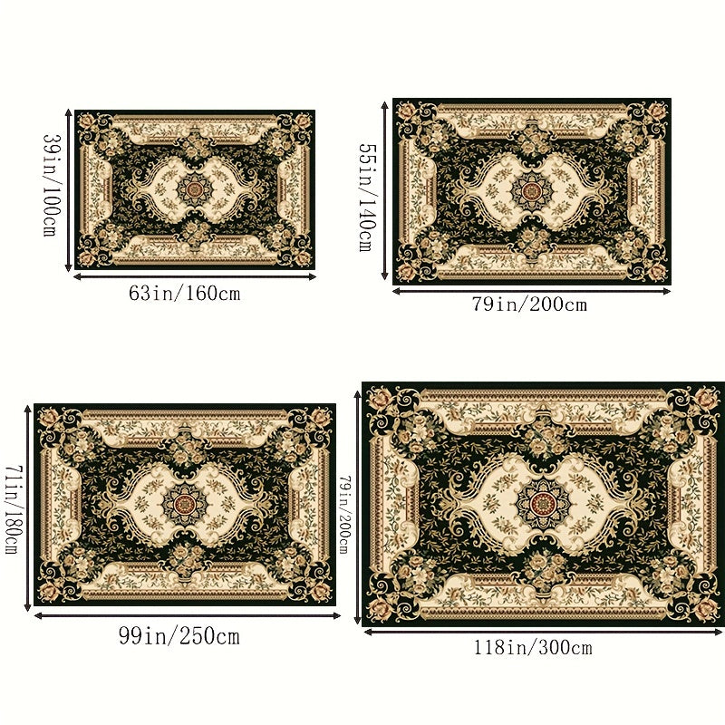 Persian Anti fatigue Kitchen Mat Vintage Boho Anti Slip Carpet Mat