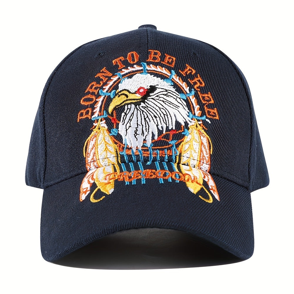 Embroidered Eagle Truck Hat Adjustable Sun Protection Baseball Cap