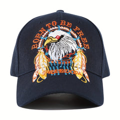 Embroidered Eagle Truck Hat Adjustable Sun Protection Baseball Cap