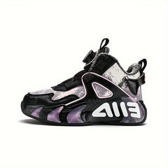 Girl's Block Basketball Shoes Breathable Non Slip Sneakers