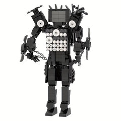 Toilet TV Man Building Blocks Fun Gift