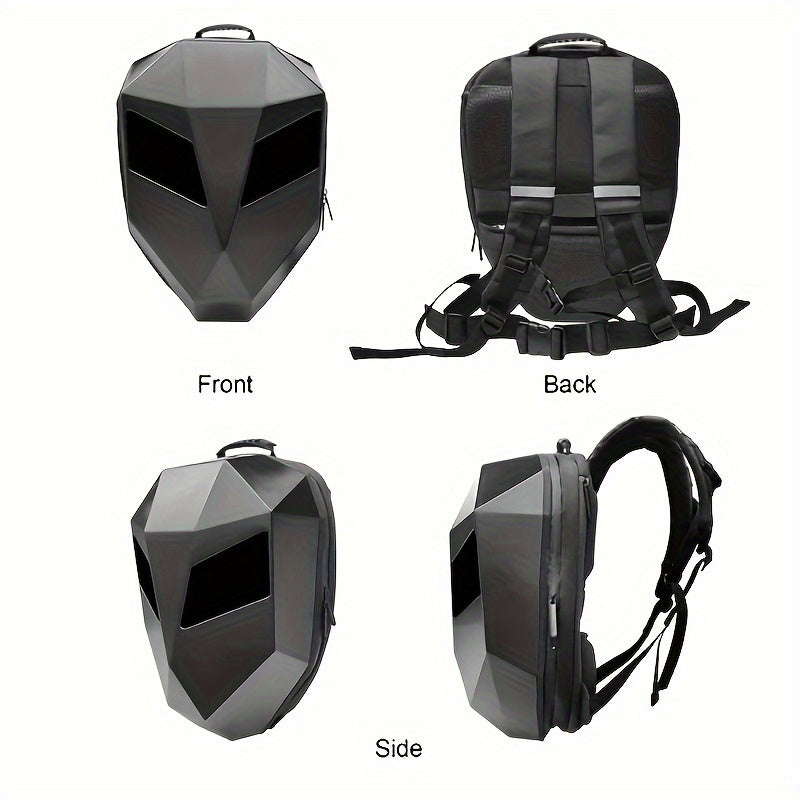 Waterproof LED Hard Shell Backpack for Motorcycle Bicycle Cycling