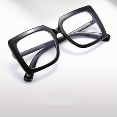 Men's Large Frame Square Anti Light Glasses