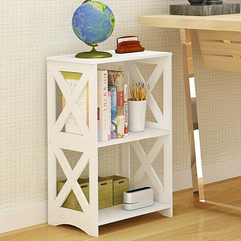 3 Tier Bedside Table Bathroom Nightstand Shelf Small Spaces Living Room