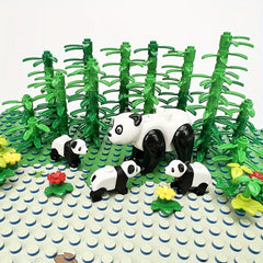 DIY Forest Animal Building Blocks Set with Panda & Bears, Ages 6-8