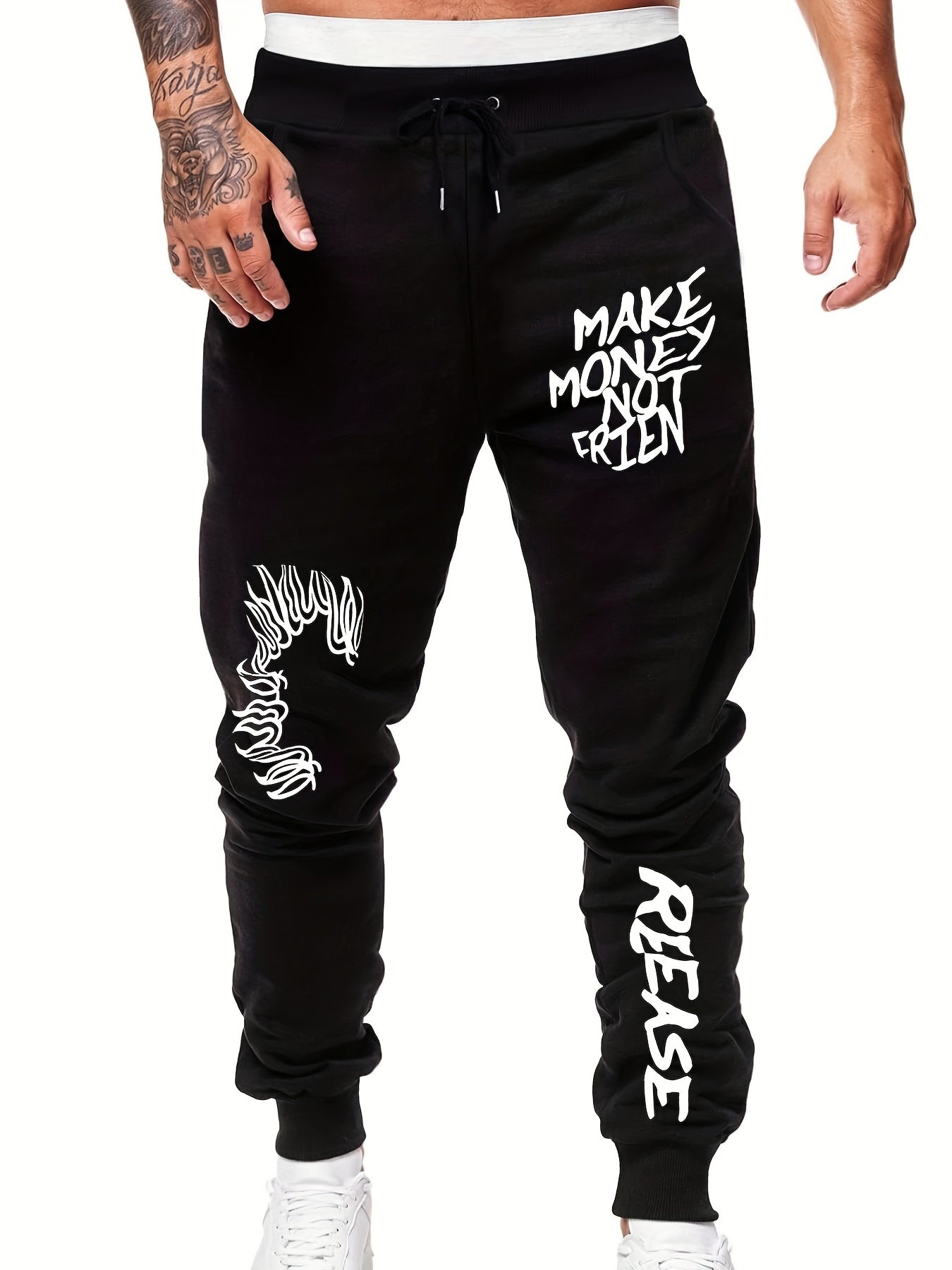 Men's Drawstring Sweatpants Pocket Casual Jogger Pants