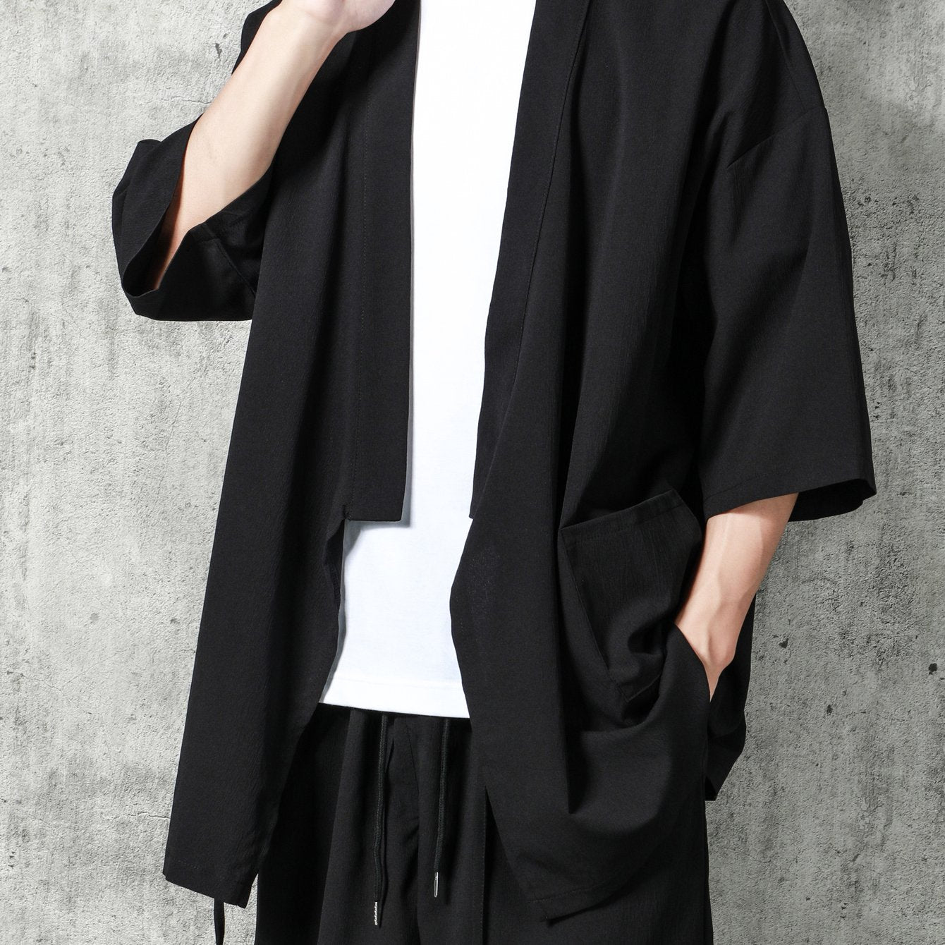 Sun Protection Men's Loose Retro Japanese Style Kimono Shirt