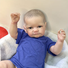 24 Inch Soft Body Toddler Boy Reborn Doll Lifelike Art