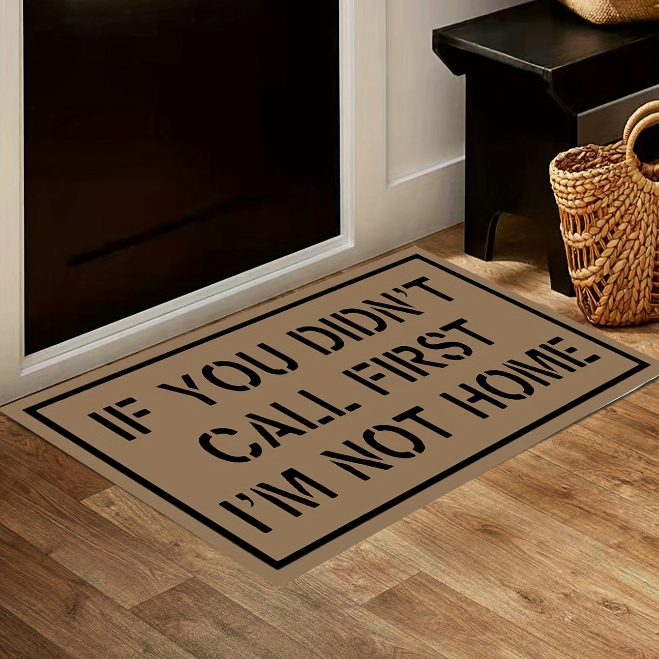 Rubber Fabric Letter Mat Water-Absorbing Non-Slip Entry Door Mat