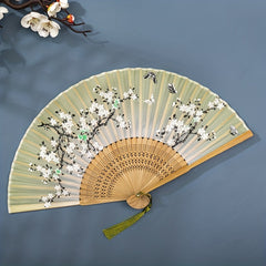Men's Chinese Style Embroidered Dance Fan Props