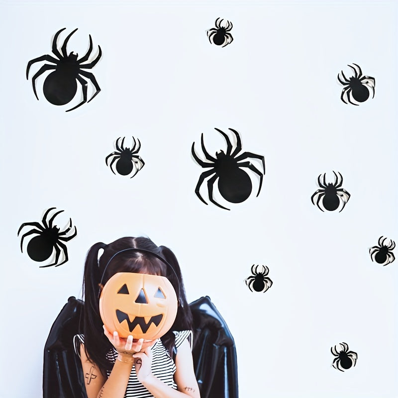 3D Bats And Spiders Halloween Decorations DIY Hanging Decorations