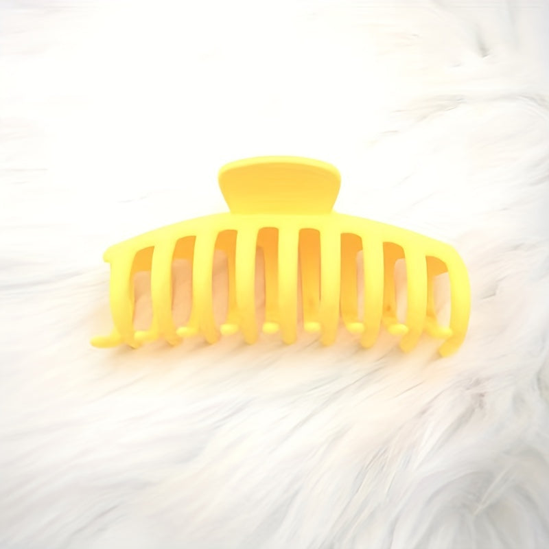 6pcs Solid Style Hair Claw Shark Claw Hair Accessory