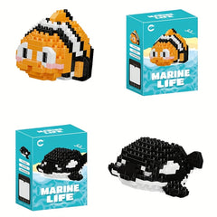Ocean Animal Building Blocks Micro Particle Models Classroom Prizes