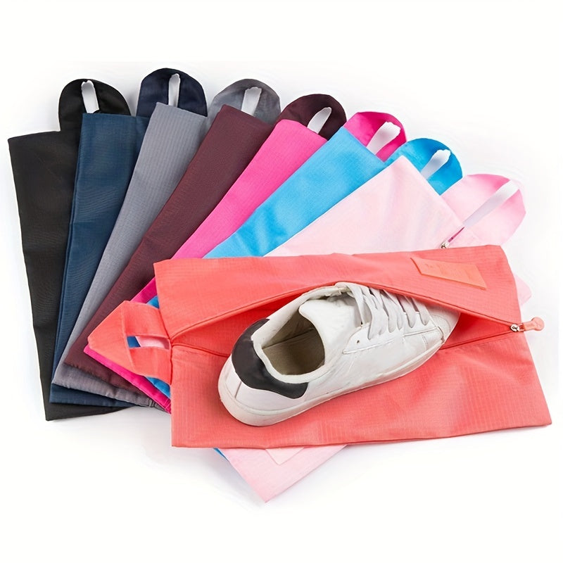 Portable Nylon Shoes Storage Bag Travel Clothes Dustproof Zipper Pouch