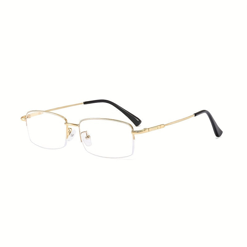 Retro Square Frame Anti Light Glasses Metal Frame Men Women