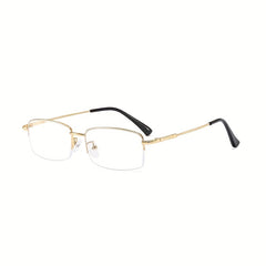 Retro Square Frame Anti Light Glasses Metal Frame Men Women