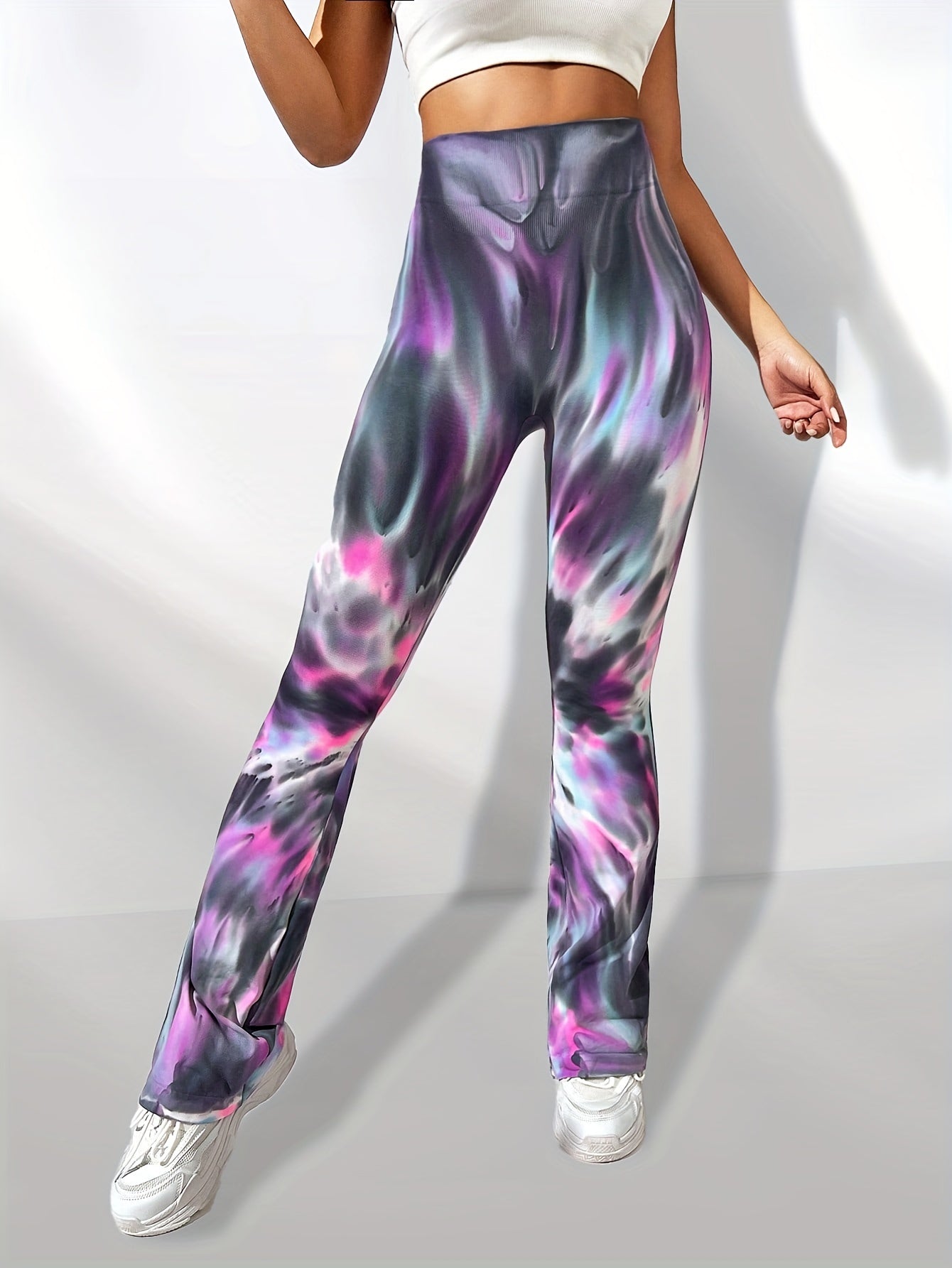 Aurora Colorful High Waist Yoga Pants Women's Fitness Leggings
