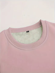 Women's Plus Liner Fleece Sweatshirt & Joggers Set