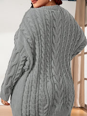 Casual Sweater Women's Solid Cable V Neck Jumper