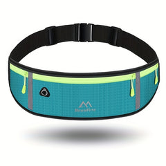 Sports Fanny Pack with Reflective Strip - Ultra Thin Waist Bag for Men and Women