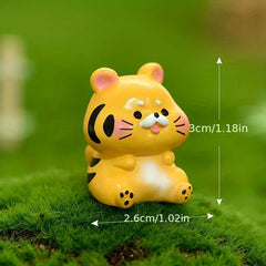 12 Zodiac Ornaments Mini Small Toys Cartoon Tabletop Ornaments