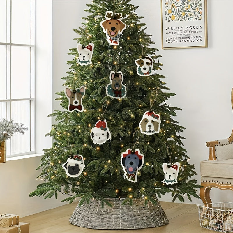 Mini Christmas Sense Dog Pendant Christmas Gift