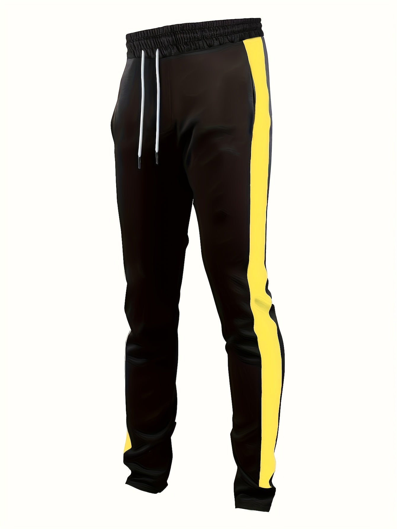 Patchwork Vertical Block Men's Drawstring Sweatpants