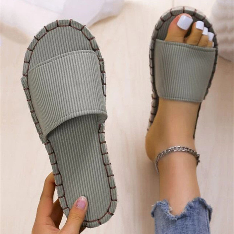 Women's Soft Bottom Slippers Non Slip Home Comfortable Flat Slides