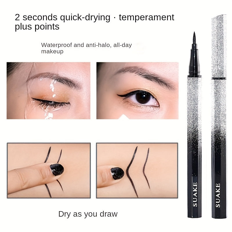 9-Color Eyeshadow Palette with Eyeliner and Brush Set