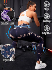 Tie Dye Yoga Pants High Stretch Leggings
