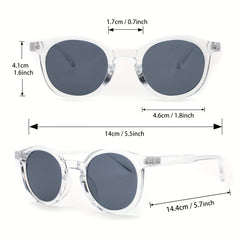 2 Pairs Men's Classic Square Frame Sunglasses with Case