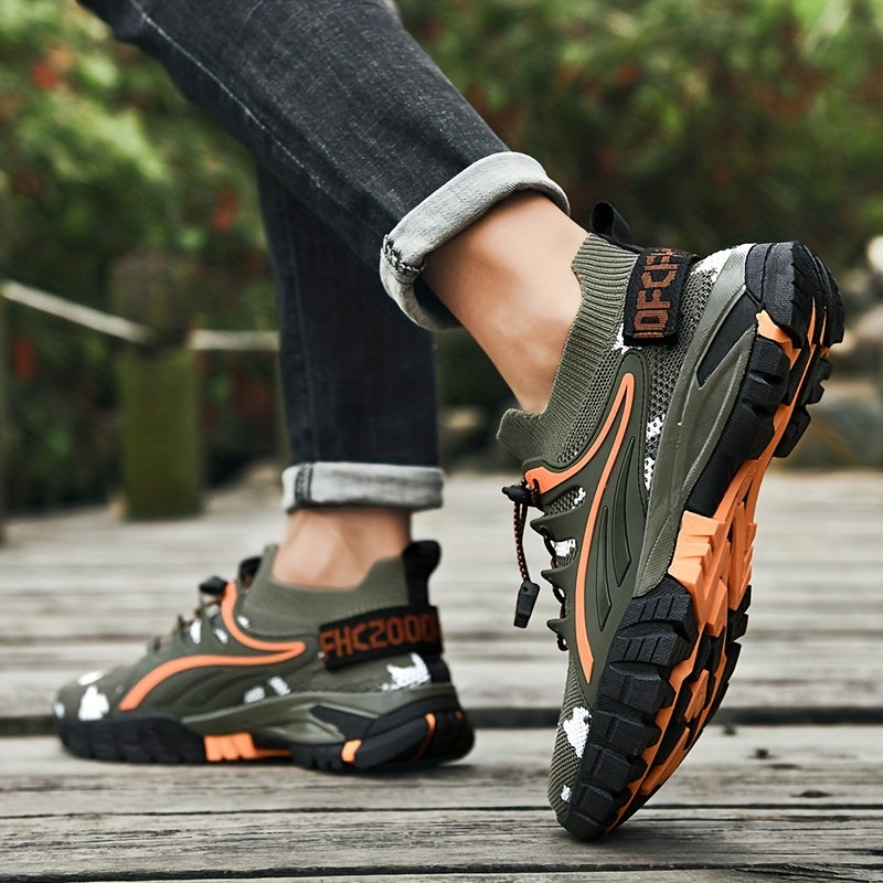 Women's Camo Pattern Hiking Shoes Lace Up Trekking Shoes