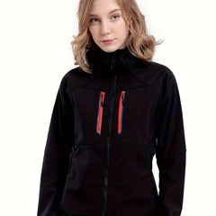 Women's Windproof Soft shell Down Jacket with Hood