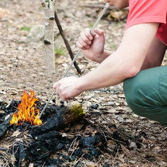 3pcs Stainless Steel Blowpipe Camping Fire Tools Retractable Blowtorch