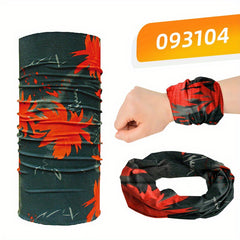Ice Silk Bandana Print Casual Cycling Face Mask UV Protection Neck Cover