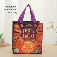 Cartoon Halloween Pattern Storage Handbag Lightweight Gift Non Woven Bag