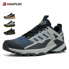 Baasploa Men's Lace Up Hiking Shoes for Trekking