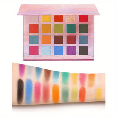 20 Colors Eyeshadow Palette With 8 Brushes Set Nude Matte & Smokey Eyeshadow