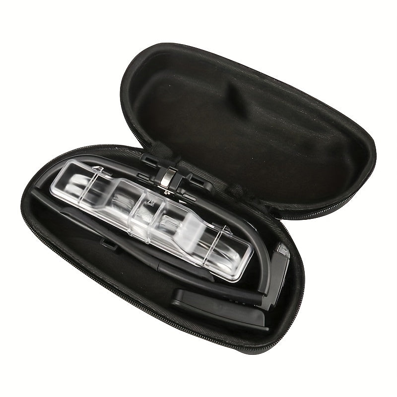 Rechargeable Magnifying Glasses with LED Light, 6 Adjustable Lenses for Reading